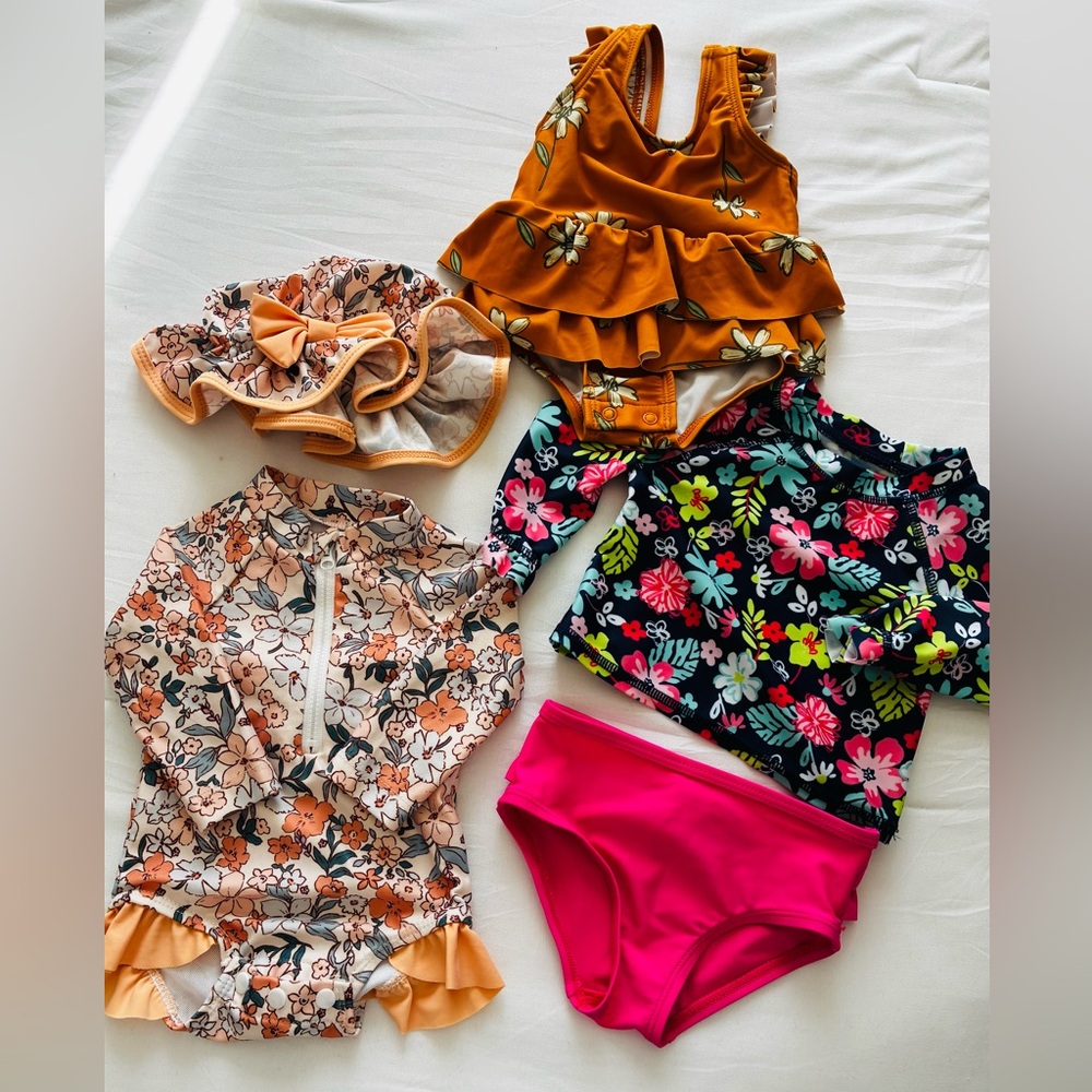 Baby Girl Swimwear Lot- For 3-6 Month Olds- Preowned
